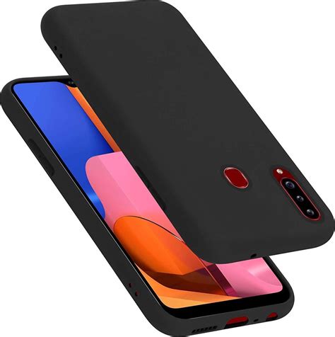 Samsung Galaxy A20S Hoesje Zwart Siliconen Back Cover Bol