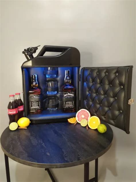 GAS CABINET WHISKEY Mini Bar Storage Jerry Can German Canister