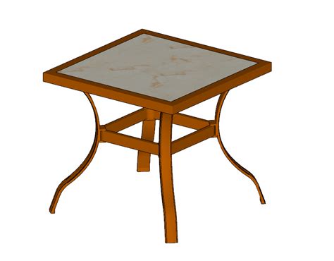 Golden Frame Table With White Marble Table Top Sketchup Thousands Of