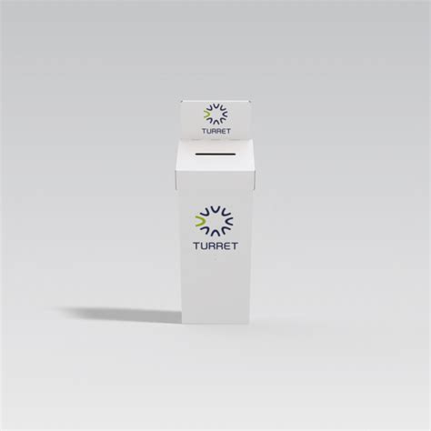 large white freestanding cardboard entry box mm white