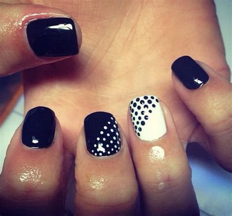 30 Stylish Black & White Nail Art Designs - For Creative Juice