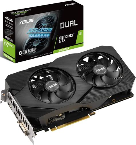 ASUS GeForce GTX 1660 SUPER Dual EVO OC DUAL-GTX1660S-O6G-EVO 6GB GDDR6 ...
