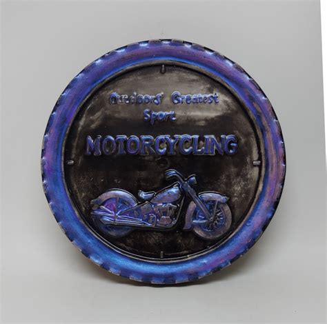 Motorcycle Hanging Plaque Motorcycling Motorcycle Etsy