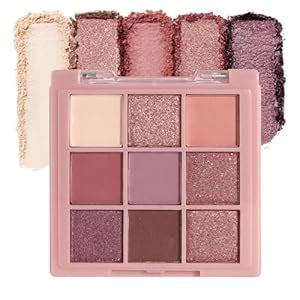 Amazon Cakaila Colors Colorful Eyeshadow Palette Makeup Rose Gold Brown Purple Nude