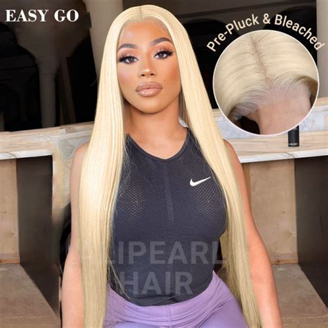 Glueless Light Blonde Straight And Body Wave Pre Cut Lace Closure Wigs Alipearl Hair