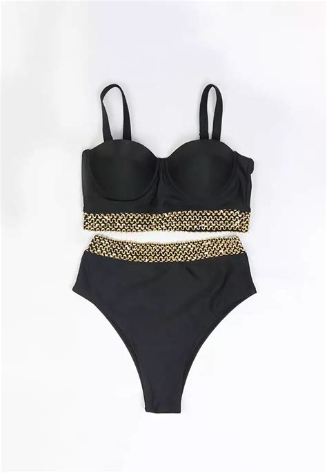 ZITIQUE European Style Bikini Set Black 2025 Buy ZITIQUE Online ZALORA Hong Kong
