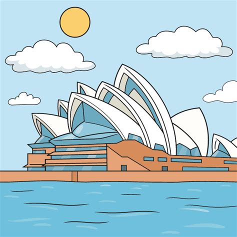 Sydney Opera House Cartoon