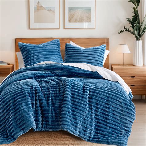 Regency Heights Twintwin Xl Fluffy Ribbed Plush Comforter Set 2 Piece