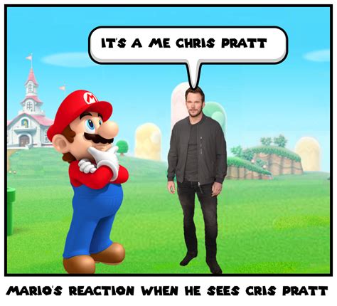 Marios Reaction When He Sees Cris Pratt Comic Studio