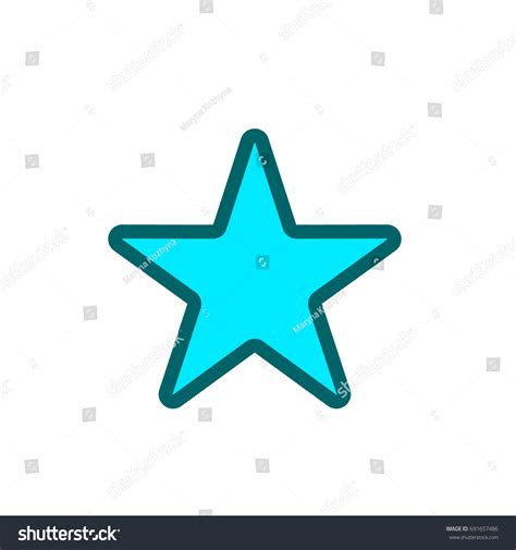 Blue Star Vector Icon Star Icon Stock Vector (Royalty Free) 691657486 | Shutterstock