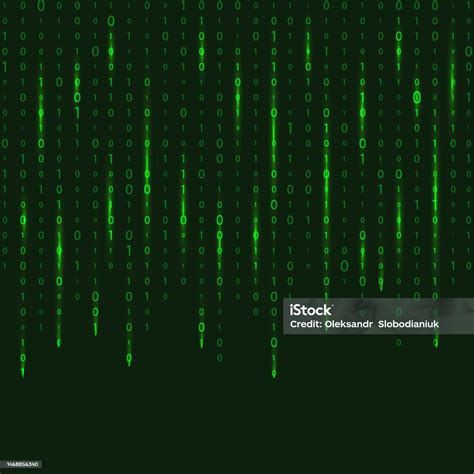 angka  layar aliran digital kode biner kode biner matriks satu nol