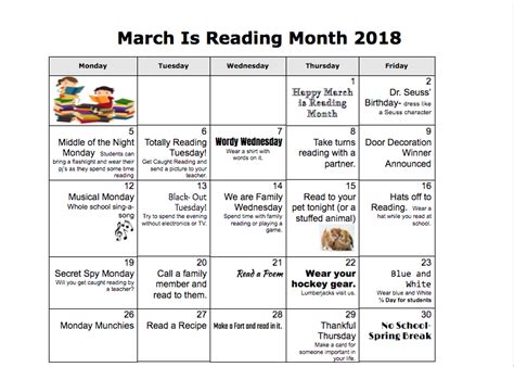 March Is Reading Month Theme Ideas At Matthew Mendelsohn Blog
