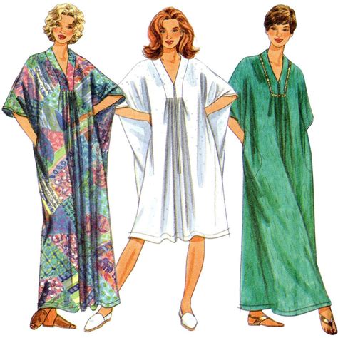 Misses Caftan Simplicity Sewing Pattern 8877