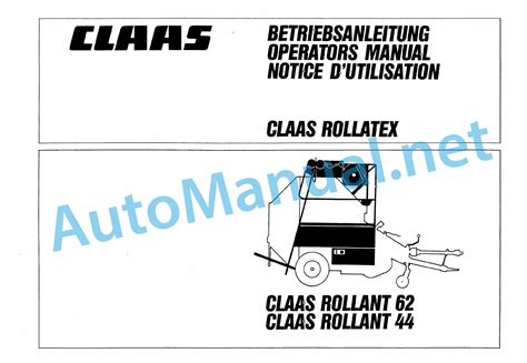 Claas Rollant 46 Round Baler Manual 9