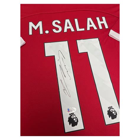 Mo Salah Signed Liverpool Fc Shirt Lfc Framed Display Elite Exclusives