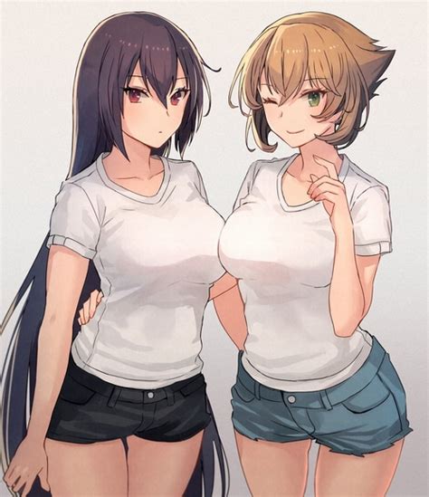 Fan Art Brunette Nagato Mutsu Kantai Collection HD Phone Wallpaper Rare Gallery