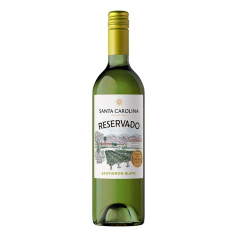 Vinho Sauvignon Blanc Chileno - Vinho Chileno Branco Reservado Santa Carolina Sauvignon Blanc 2024 ...
