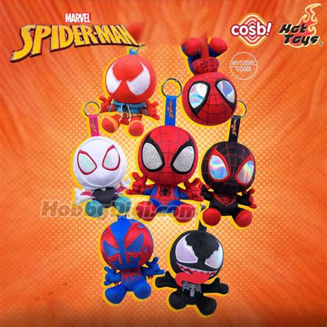 Hot Toys Cosbi Plush Keychain Collection PPLU N Marvel Spider Man Series Original Box Of