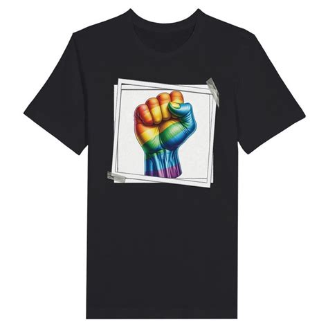 Gay Power Fist Tee Gay Pride Shirt Lgbtq Rainbow Fist Support Gay Rights Pride Month Adult