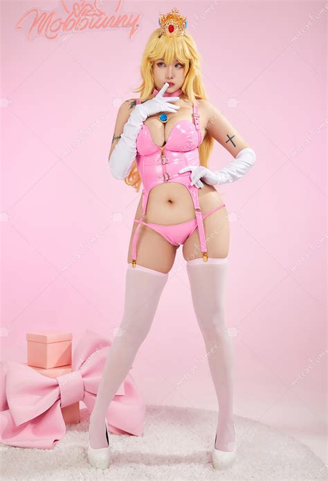 Halloween Women Peach Pink Princess Lingerie Set Sexy Lingerie