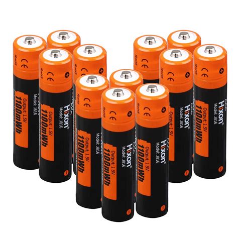 Hixon Aa Aaa Batteries 1 5v Rechargeable Lithium Ion Batteries Over 1500 Cycles Ebay