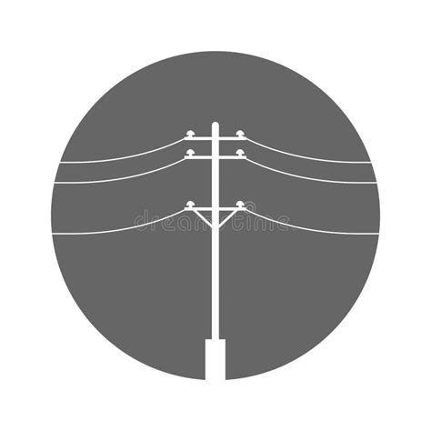 Electric Pole Icon Design Stock Illustration Illustration Of