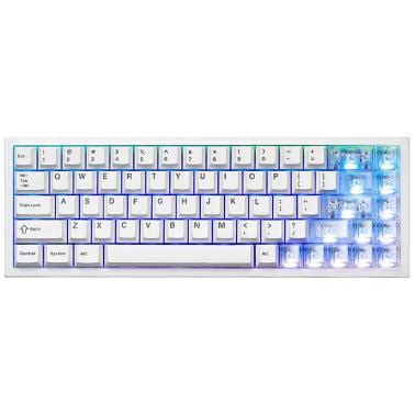 YUNZII AL65 QMK VIA Tri Mode Hot Swap Hollow Pattern Aluminium Mechanical Keyboard Milk V2