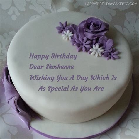 ️ Indigo Rose Happy Birthday Cake For Shoshanna