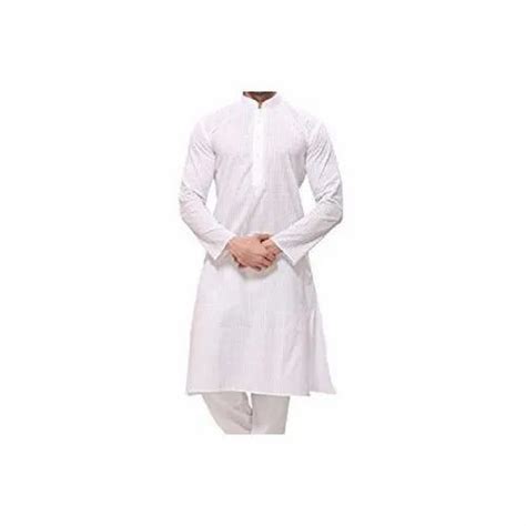 White Casual Wear Mens Cotton Kurta Pajama At Rs 600 Piece In