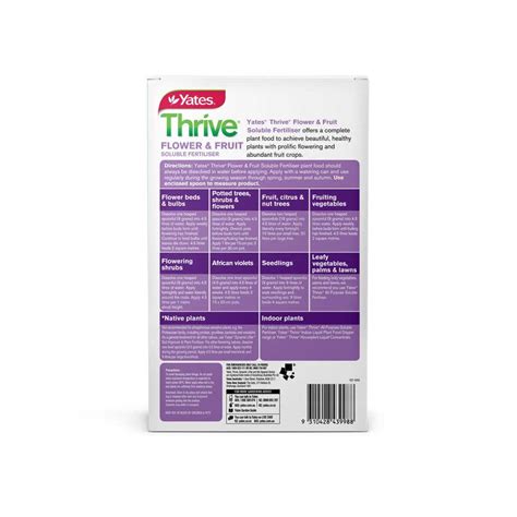 Yates Thrive Flower And Fruit Soluble Plant Food 1kg