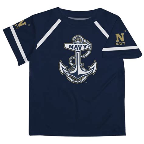 United States Naval Academy Navy Blue and Gold Tee Shirt