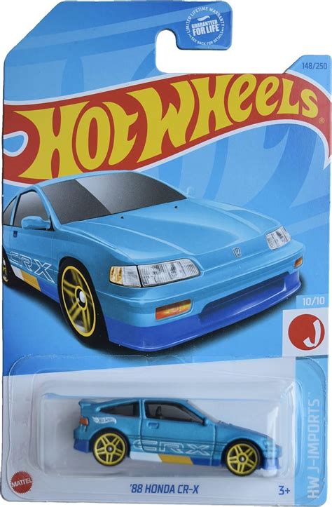 Hot Wheels Honda CR X HW J Imports Azul Amazon Mx Juguetes Y Juegos