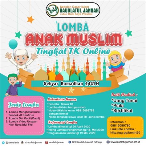 Lomba Anak Muslim Raudlatul Jannah