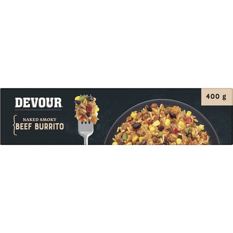 Devour Naked Smoky Beef Burrito Bowl G Woolworths
