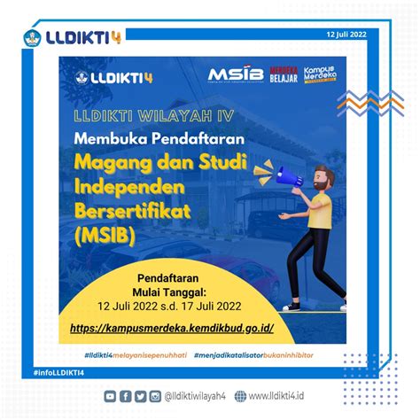 Pendaftaran Msib Lldikti Wilayah Iv Upi