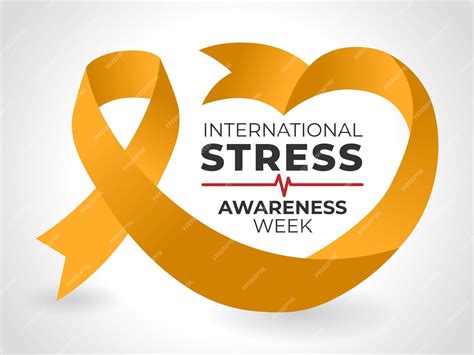 Premium Vector International Stress Awareness Week Banner