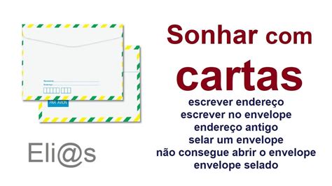 Sonhar Carta Escrever Endere O Envelope Selado Youtube