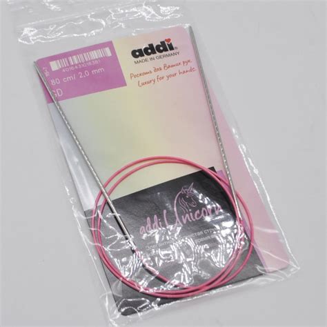 Спицы для кругового вязания Addi Unicorn, 115-7, 80 см / 2 мм (Addi ...