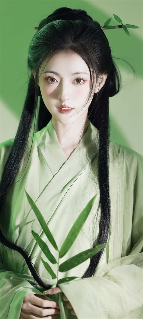 绿色古装古风美女壁纸phone高清大图彼岸桌面