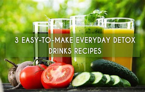 Easy To Make Everyday Detox Drinks Recipes Santhiyoga