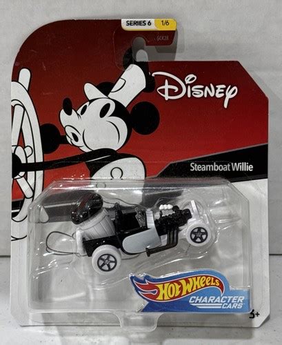 Hot Wheels Disney STEAMBOAT WILLIE Character Car Mickey Mouse