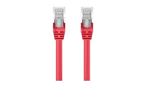 Belkin Enterprise 1FT Cat6A 10GbE Shielded (S/FTP) Snagless Patch Cable 26AWG — Red (5-Pack) (A3L980-C6A-STP-1FT-RD-5PK)