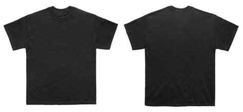 Plain Black Shirt Front And Back T Shirt Premium Kwaliteit Bedrukken