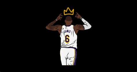 LeBron James Crowns Himself - Lebron James - Sticker | TeePublic