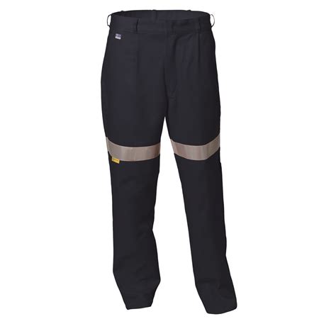 Ws Workwear Mens Hi Vis Drill Trousers With Reflective Tape Bunzl Safety Au