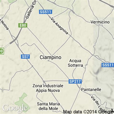 Mappa Di Ciampino Cartine Stradali E Foto Satellitari