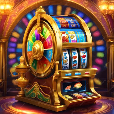 Premium Photo | A golden moment The slot machine's peak excitement unveiled