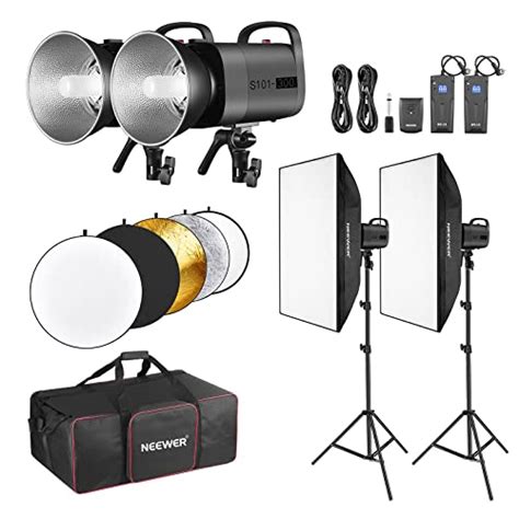 Buy Neewer 600w Strobe Flash Studio Light Photography Kit 2 Packs Of