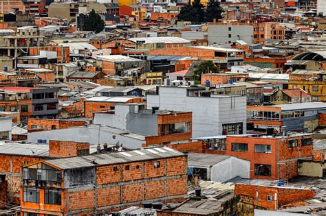 Panoramic Of The City Of Bogota Colombia Stock Photo Download Image