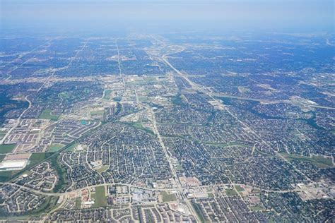 Aerial View Of Dallas Stock Image Image Of Airplane 119198375